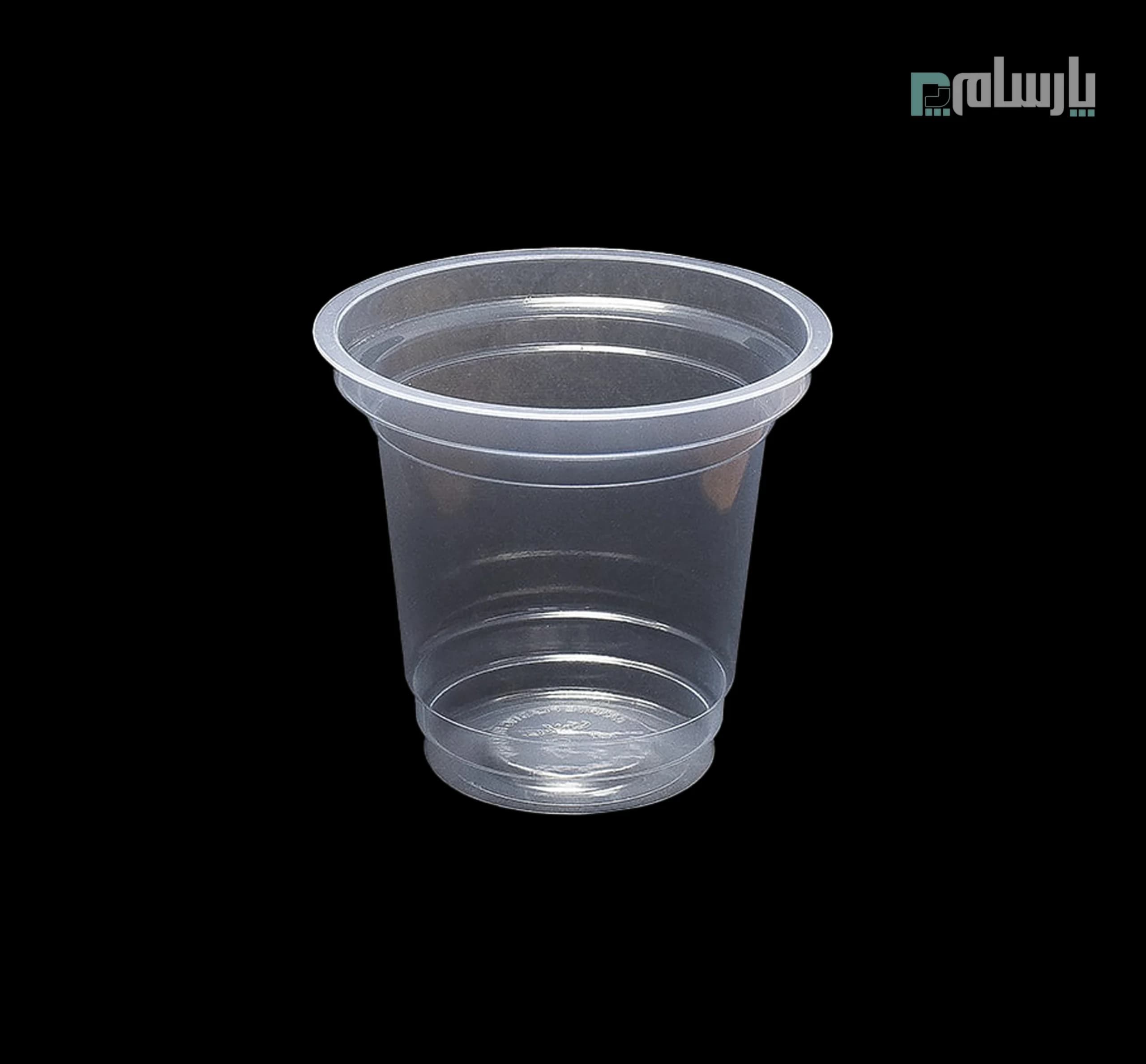 لیوان هویجی یکبار مصرف 300 سی سی PP شفاف