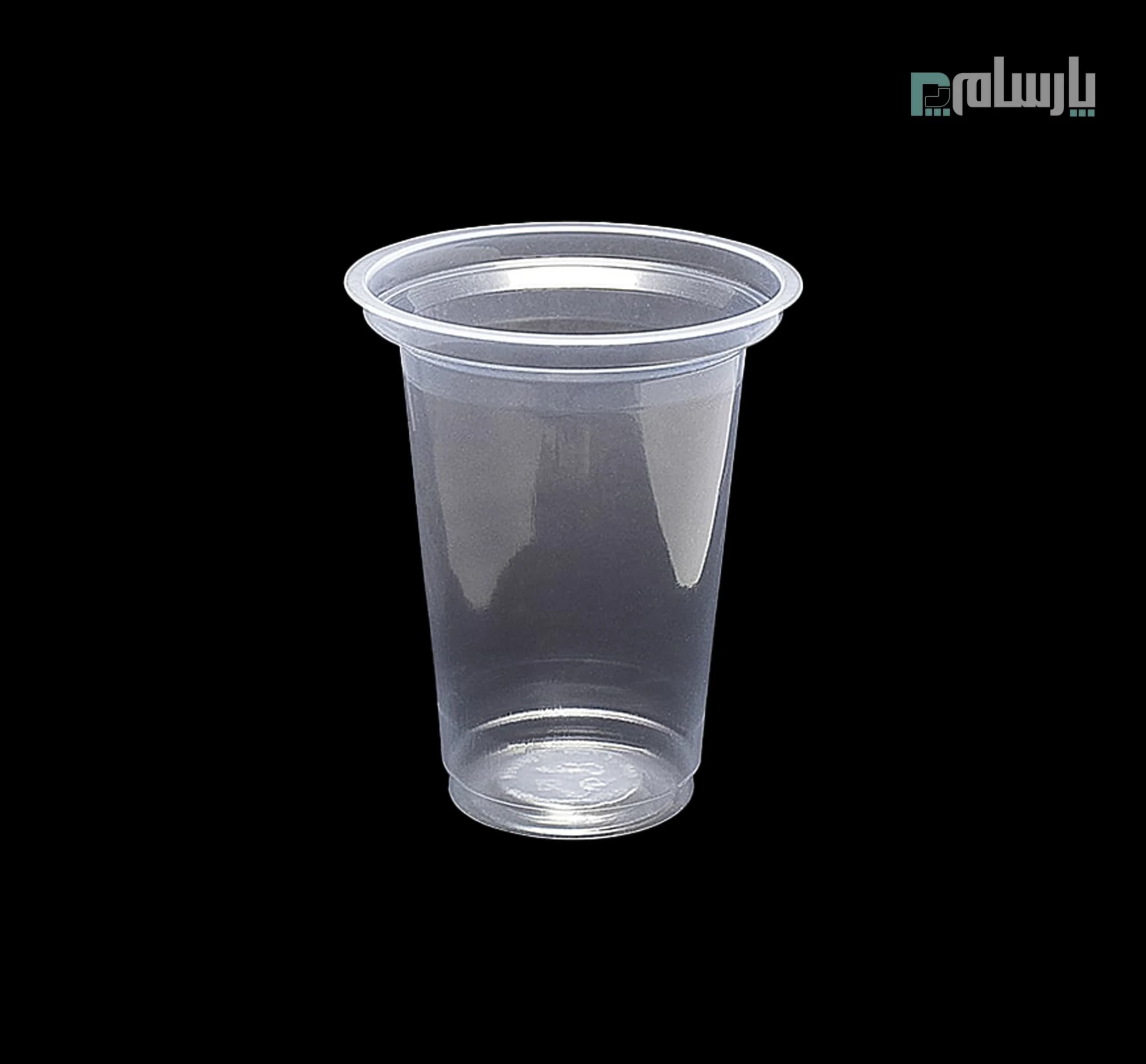 لیوان یکبار مصرف 350 سی سی گلیژه PP شفاف