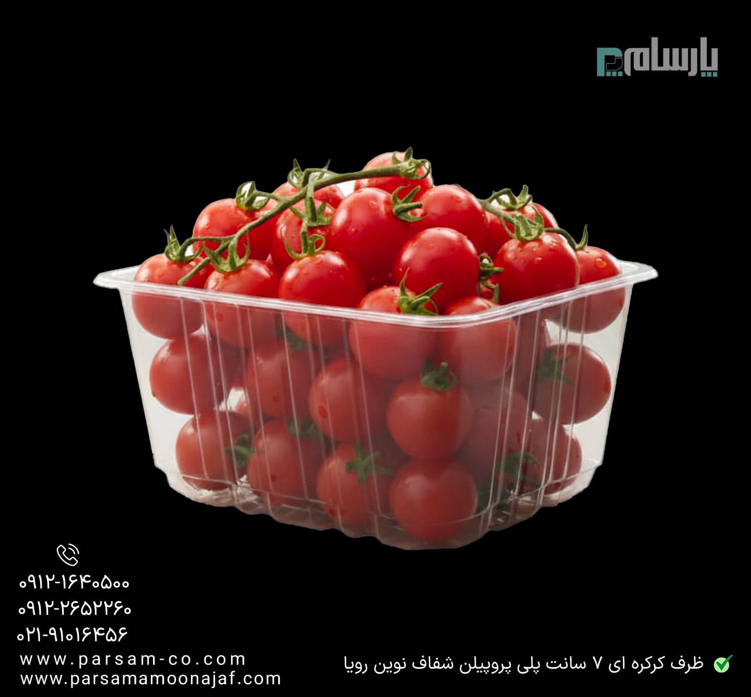 ظرف یکبار مصرف کرکره ای 7 سانت پلی پروپیلن شفاف نوین رویا — تصویر ۳