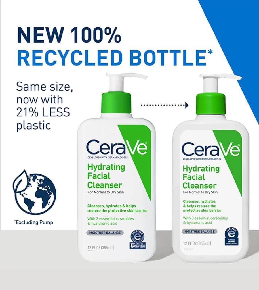 ژل شستشو آبرسان صورت (نرمال تا خشک) سراوی 473 میل CeraVe Hydrating Cleanser — تصویر ۳