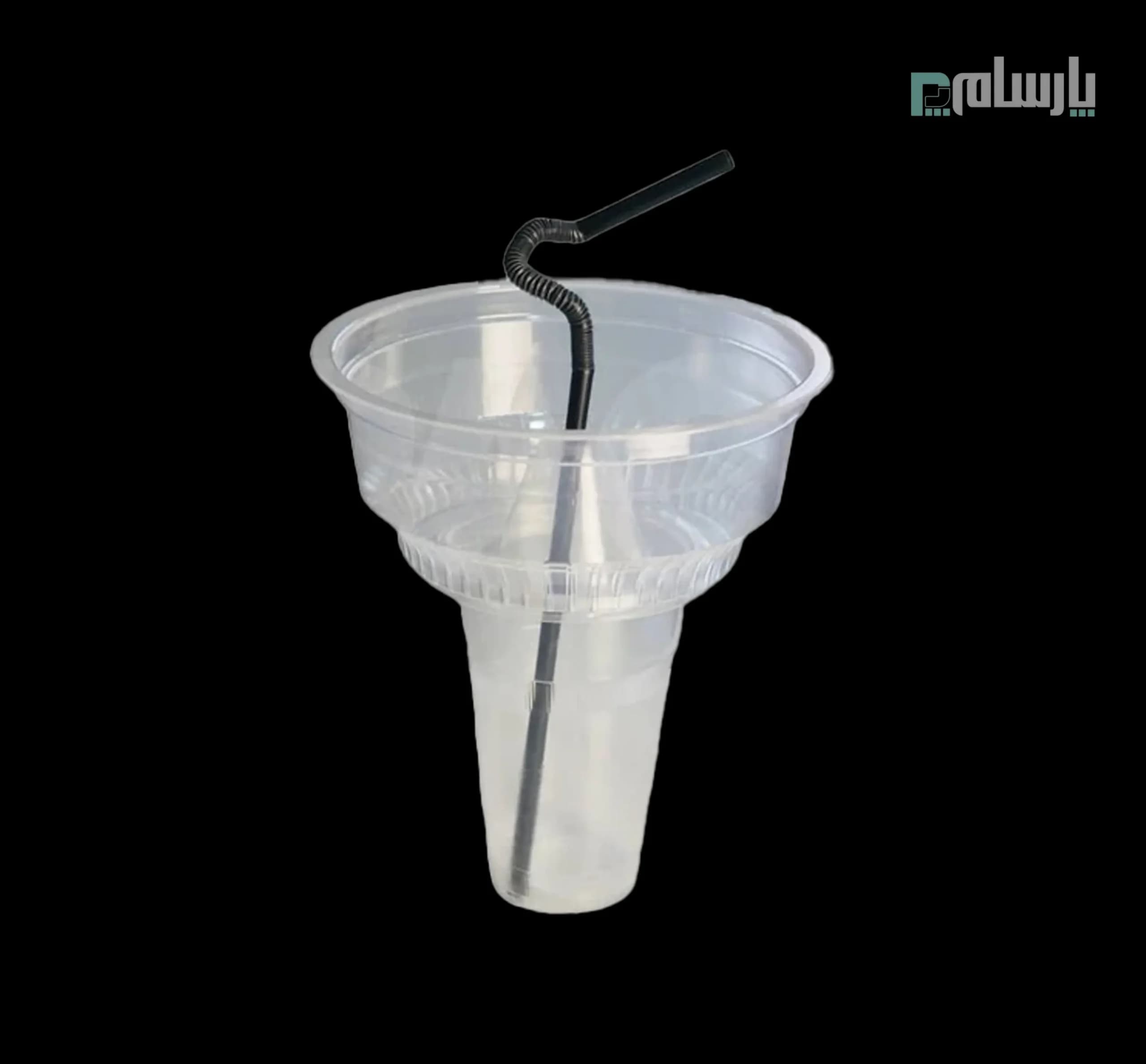 ظرف و لیوان یکبار مصرف کوچک اسنک هولدر (لوکاپ) شفاف آیاتای