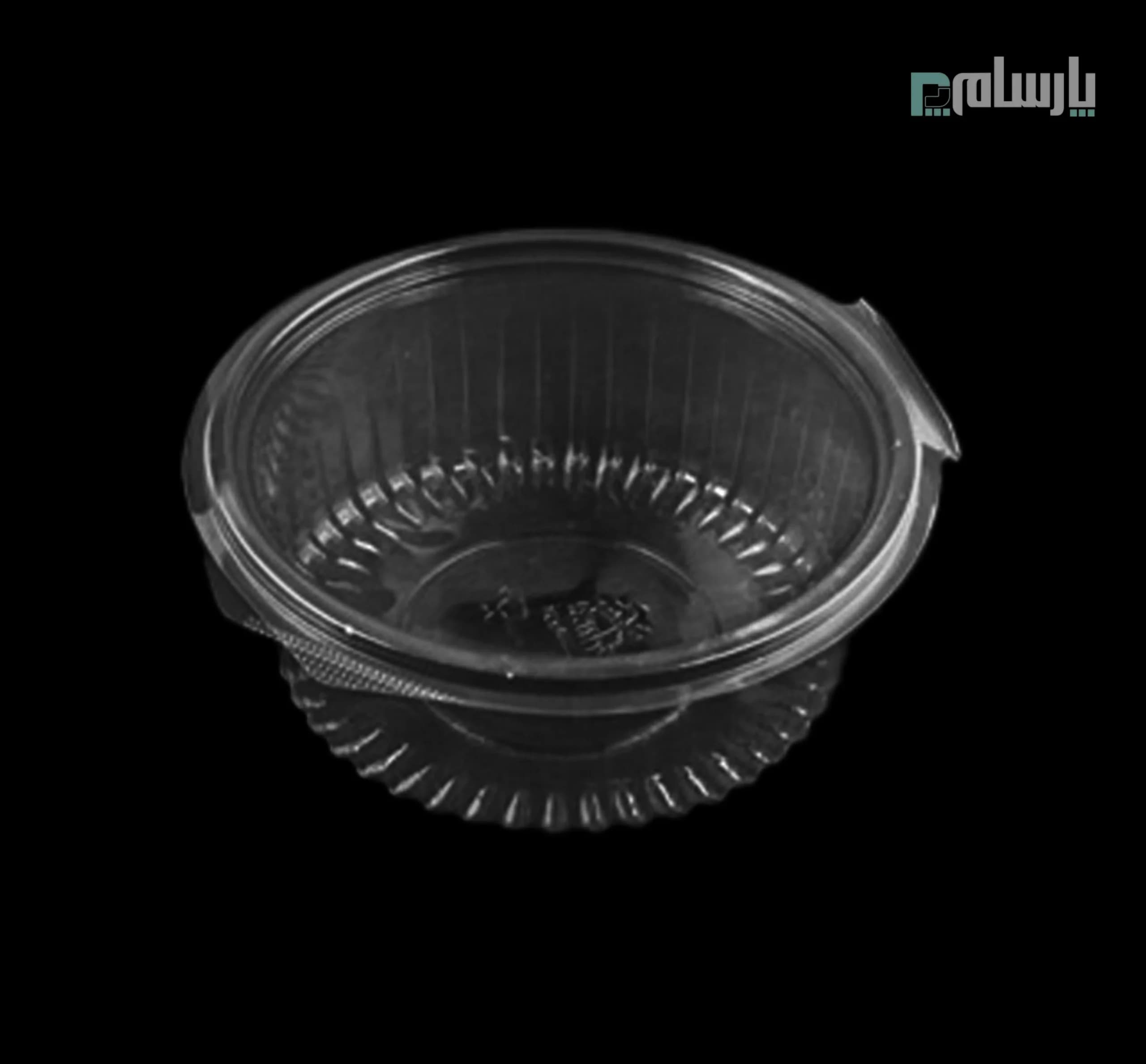 ظرف یکبار مصرف دلی 1000 سی سی شفاف گرد پریما