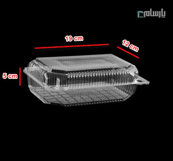 ظرف یکبار مصرف فوکری کوتاه شفاف مستطیل پریما — تصویر ۲