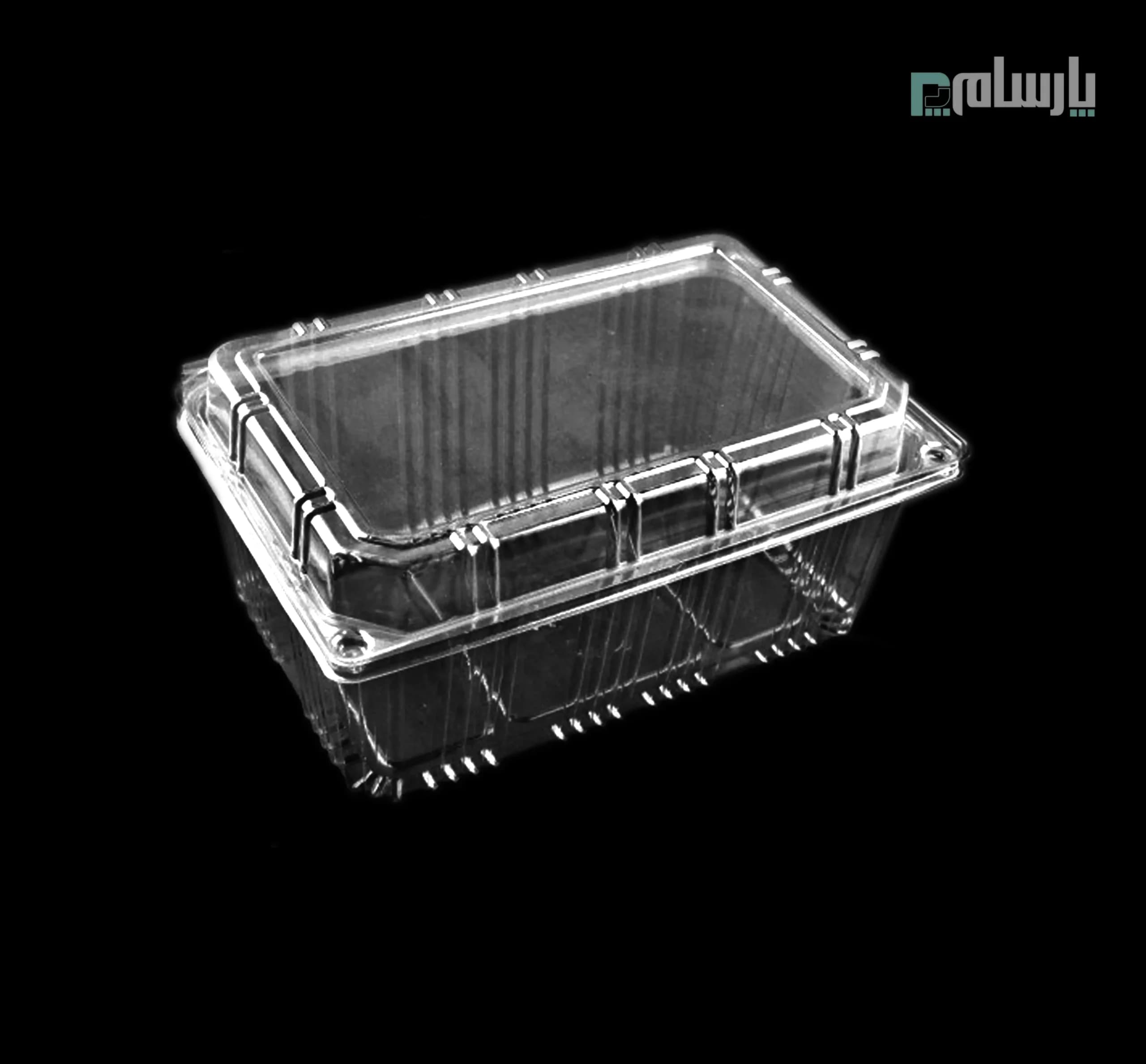 ظرف یکبار مصرف باکس میوه مستطیل شفاف پریما