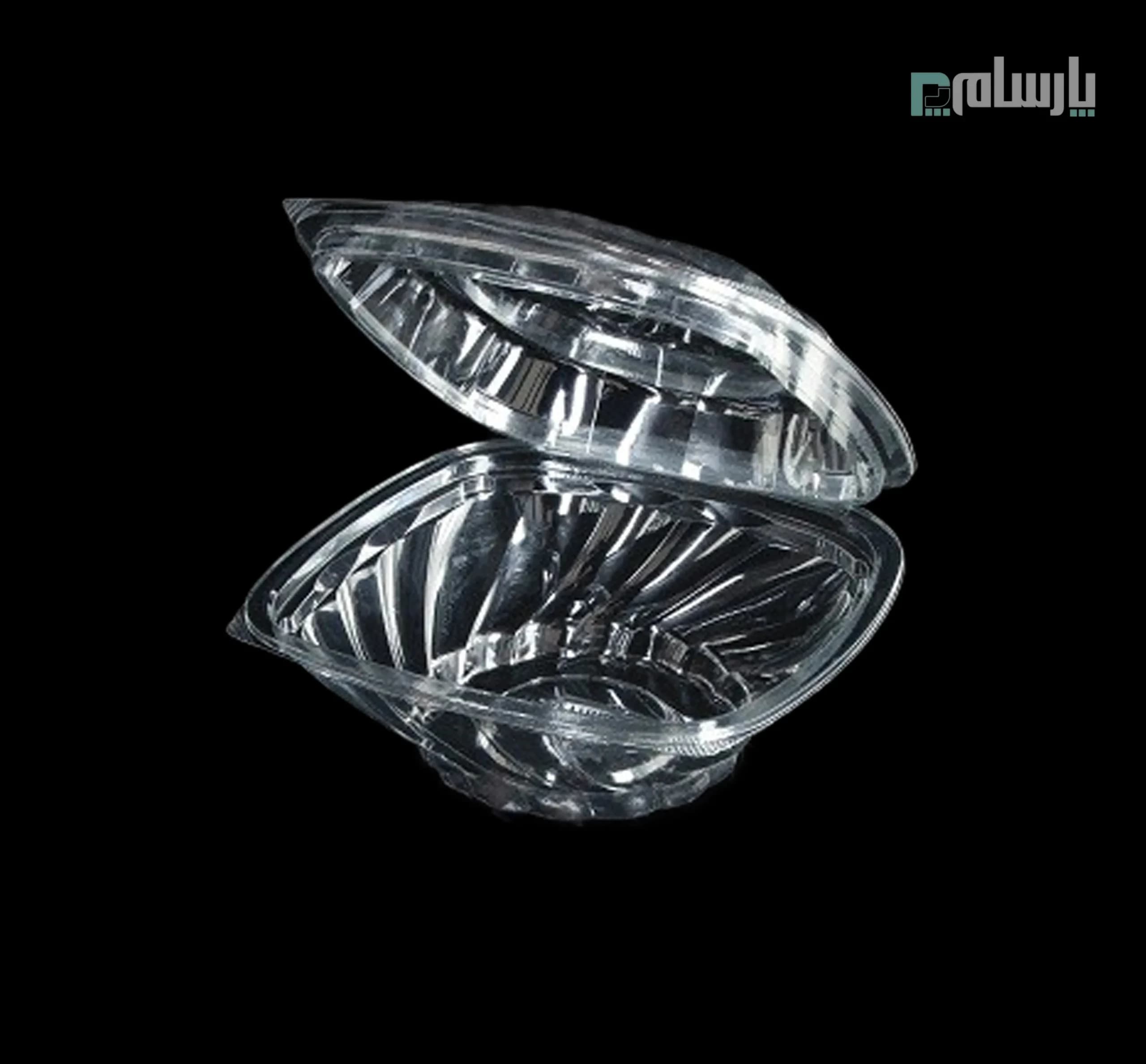 ظرف یکبار مصرف شفاف یاقوت کوتاه پریما