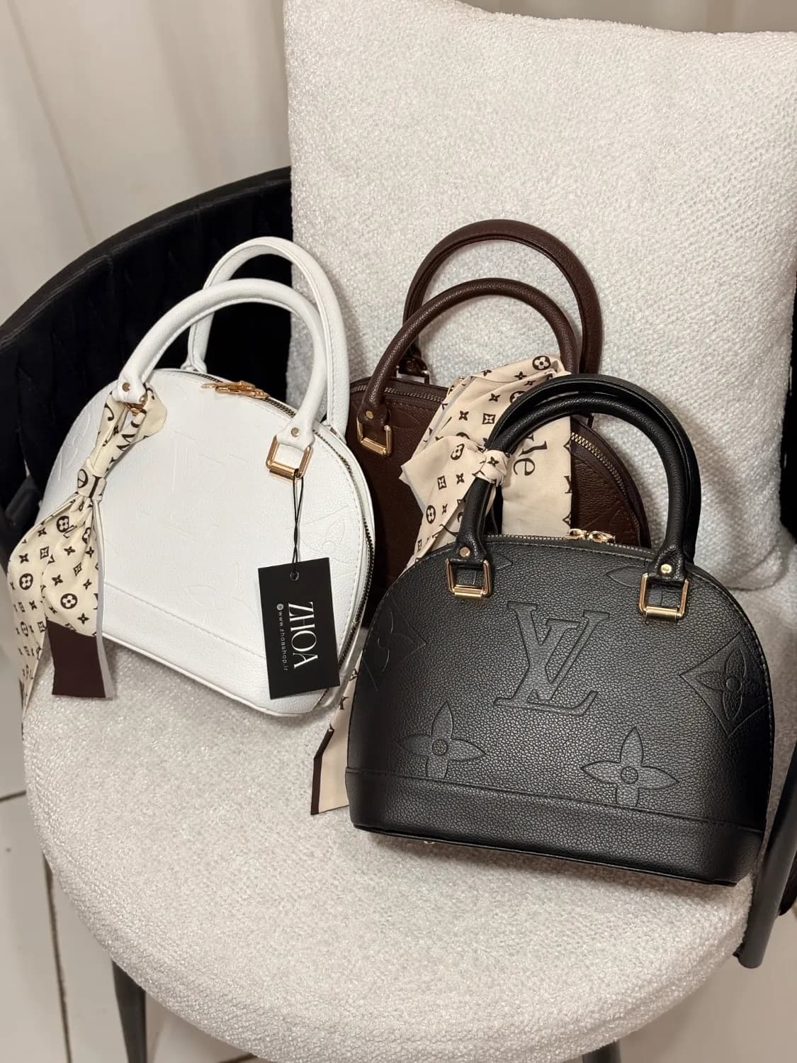 کیف نیم گرد LV زنانه