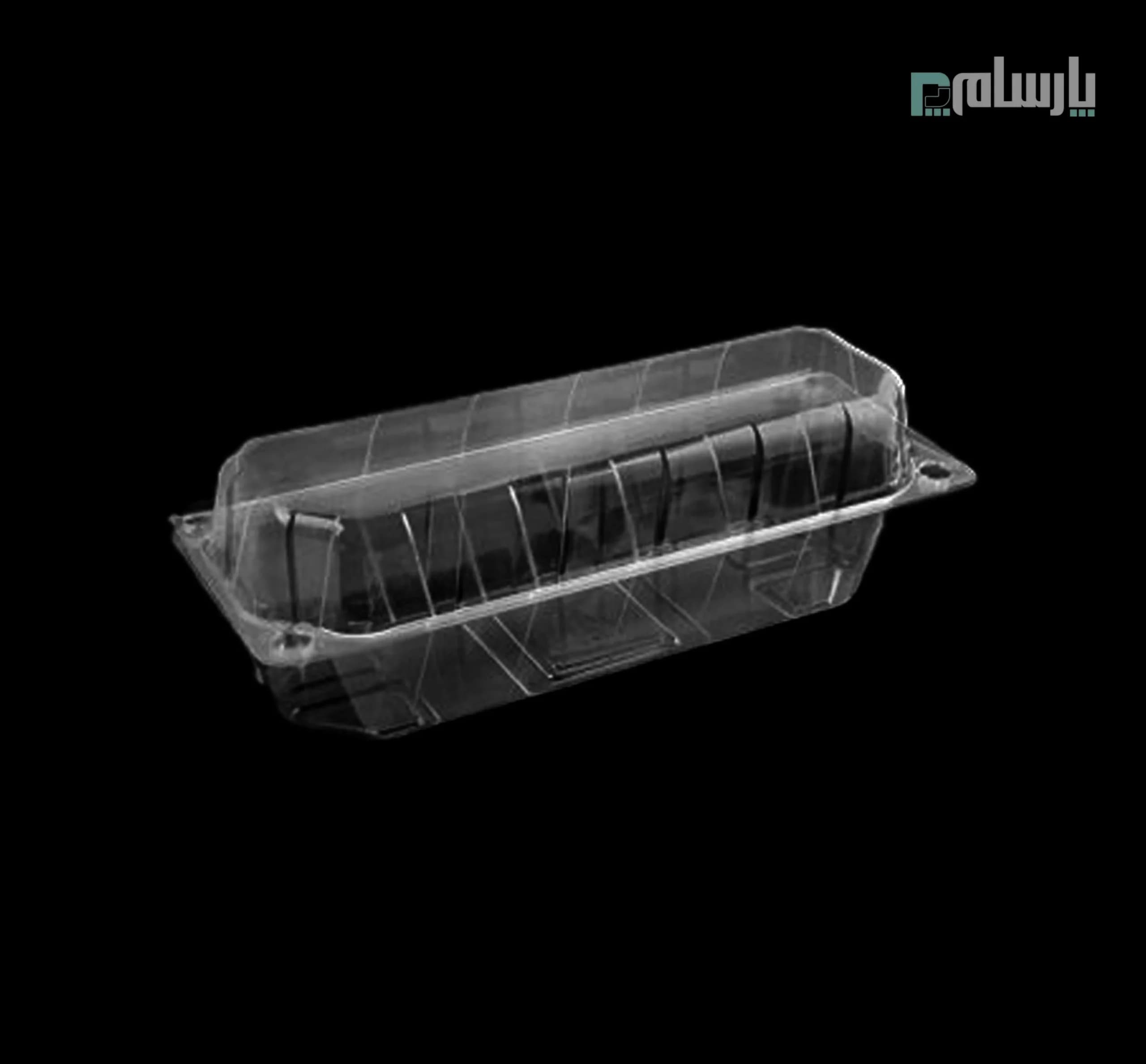 ظرف ساندویچ باکس یکبار مصرف مستطیل شفاف پریما
