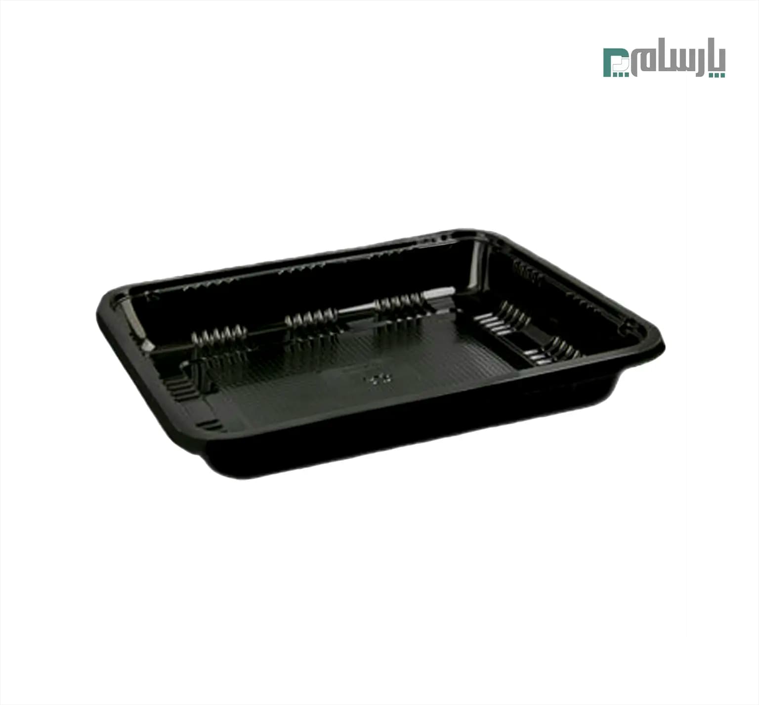 دیس یکبار مصرف دو پرسی سه سانت مستطیل مشکی پریما