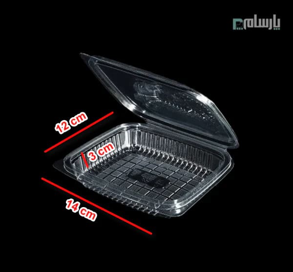 ظرف یکبار مصرف دلی 250 سی سی کوتاه شفاف پریما — تصویر ۲