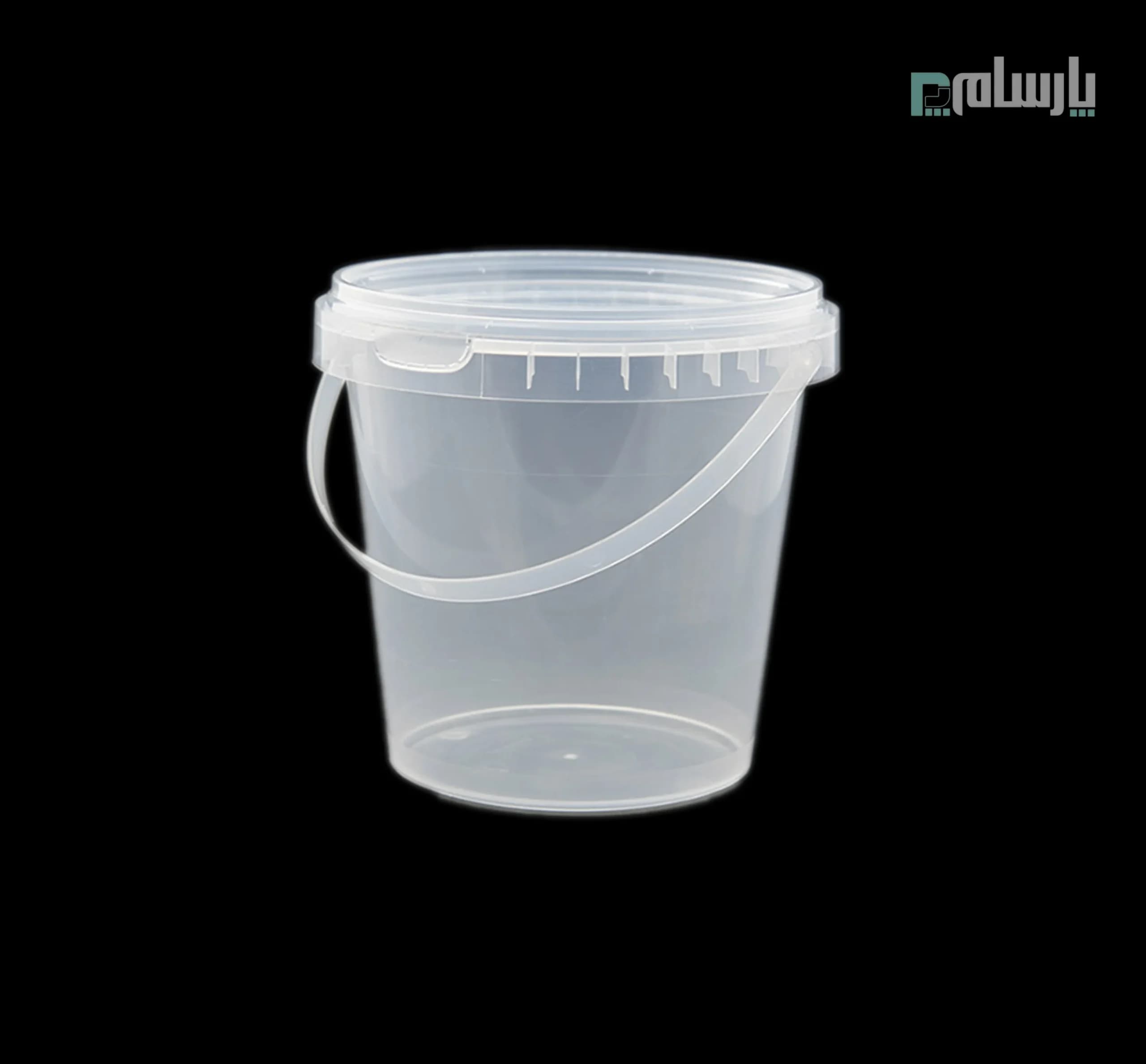 سطل یکبار مصرف گرد شفاف ماکروویوی 1400 سی سی – پولاد پویش