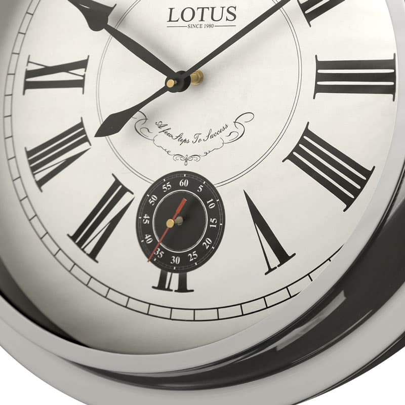ساعت دیواری فلزی مدل JOLIET کد M 4031 رنگ SILVER — تصویر ۳