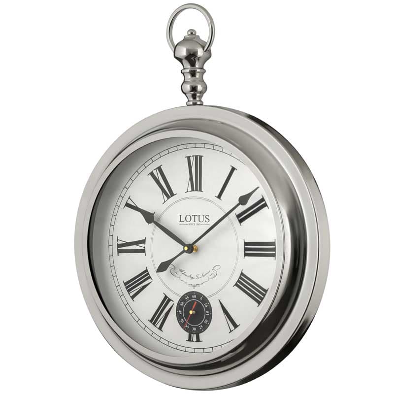 ساعت دیواری فلزی مدل JOLIET کد M 4031 رنگ SILVER