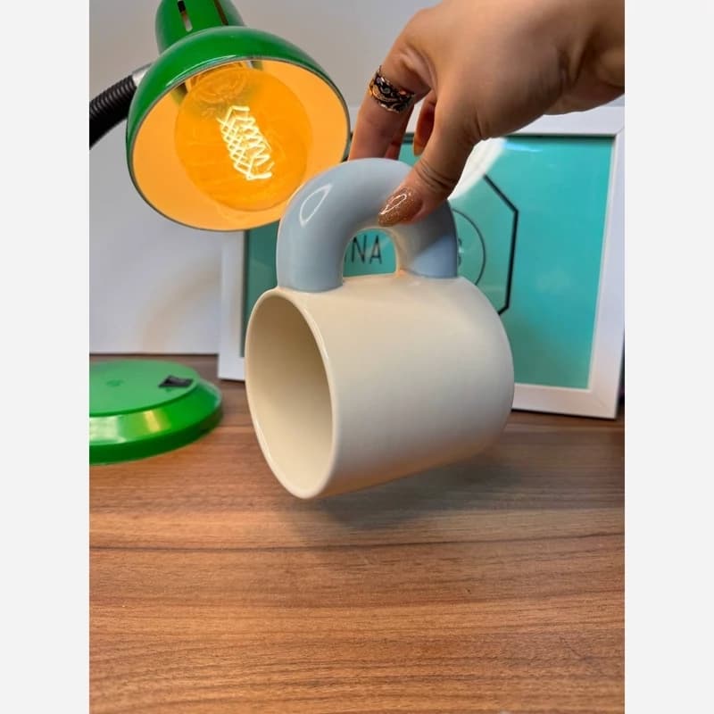 ماگ دسته بزرگ آبی — تصویر ۲