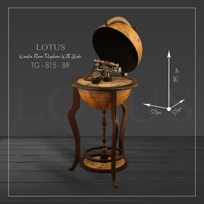 تلفن کره چوبی کد TG-815 رنگ BROWN — تصویر ۳