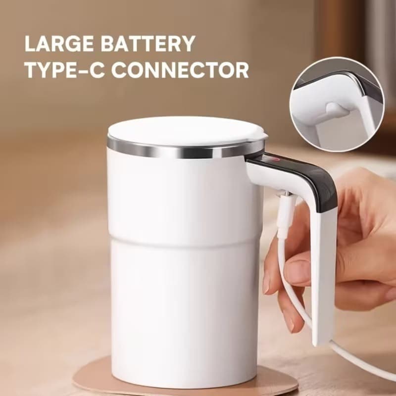 ماگ همزن اتوماتیک جی بی کیو مدل Vortex ظرفیت 380 میلیلیتر — تصویر ۴