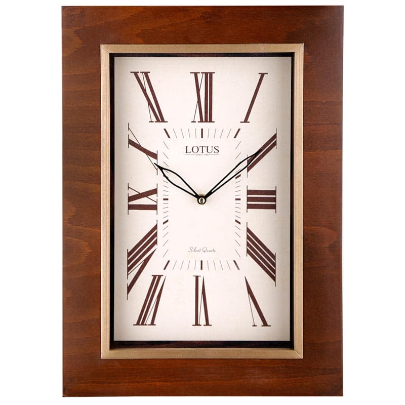 ساعت دیواری چوبی لوتوس مدل SOUTHFIELD کد W-9912