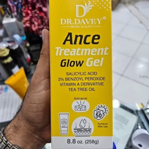 ژل ضد جوش دکتر دیوی اورجینال حجم 258گرمی کنترل چربی و التهاب درمان تخصصی آکنه لایه برداری و پاکسازی منافذ ضدلک پوست — تصویر ۲