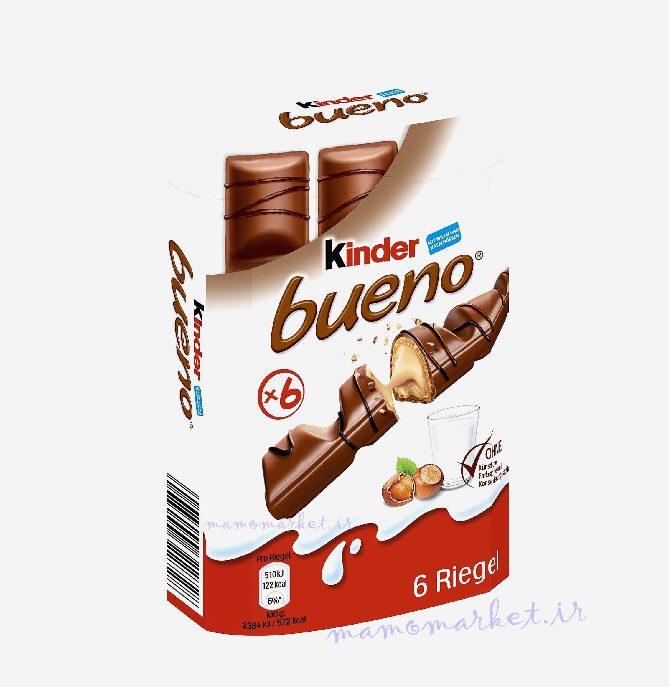 کیندر شکلاتی بوینو 6تایی Kinder bueno — تصویر ۳