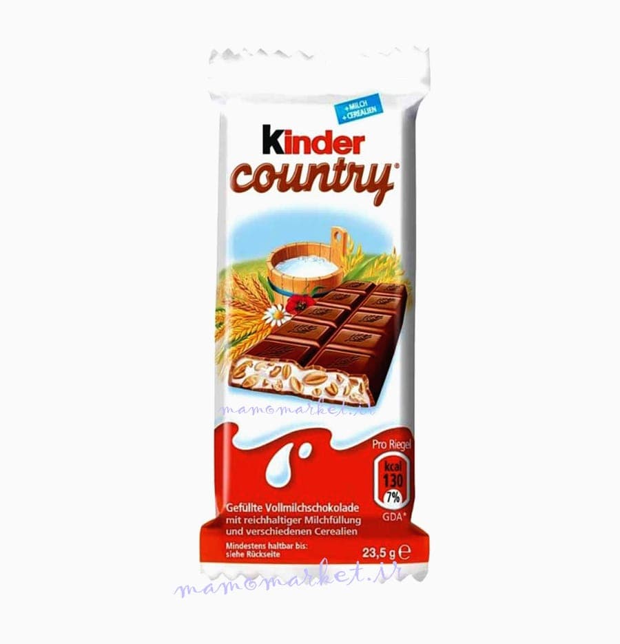 کیندر شکلاتی کانتری شیر و غلات Kinder Country chocolate — تصویر ۳