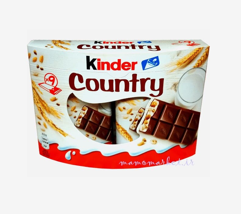 کیندر شکلاتی کانتری شیر و غلات Kinder Country chocolate