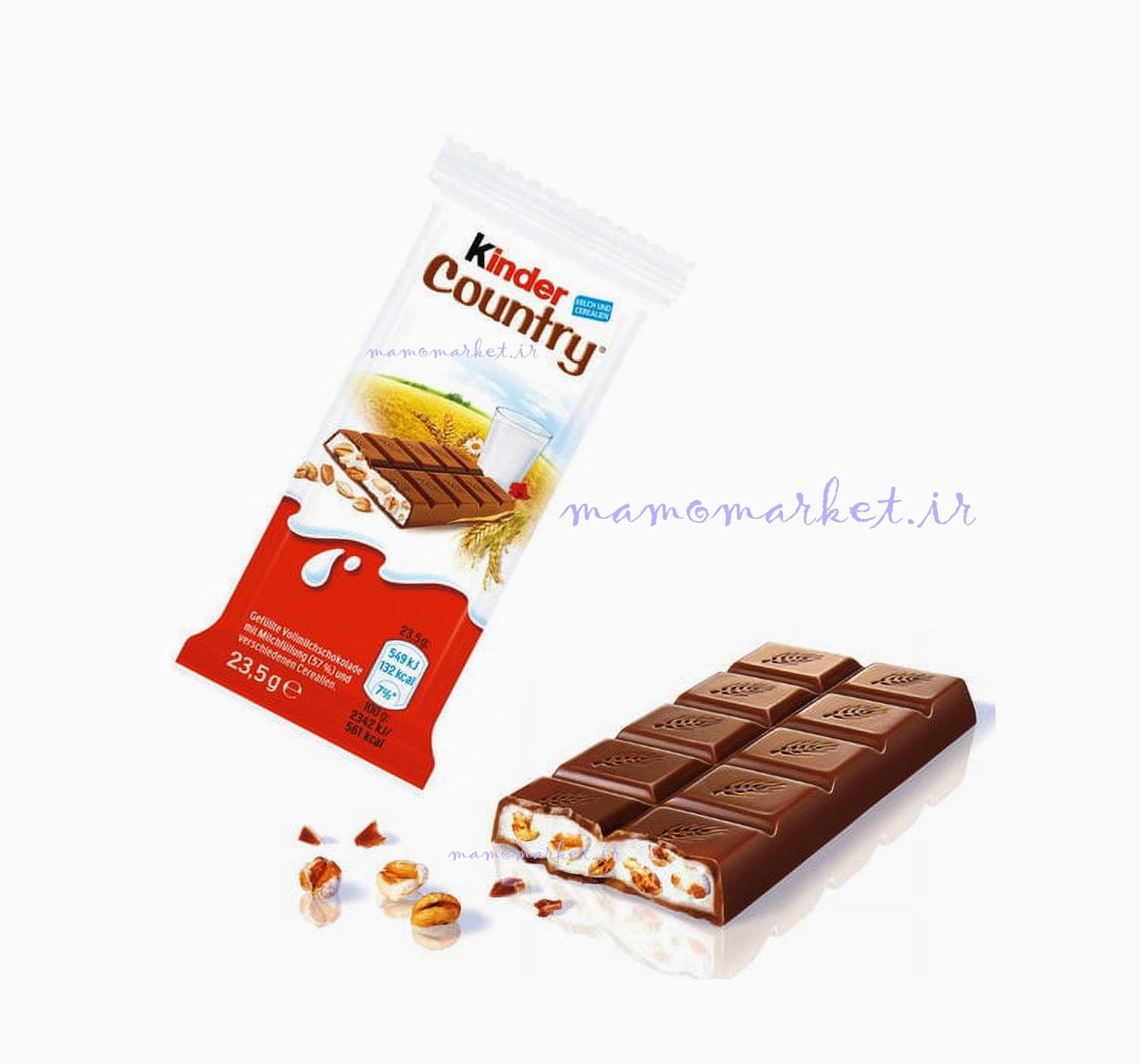 کیندر شکلاتی کانتری شیر و غلات Kinder Country chocolate — تصویر ۲
