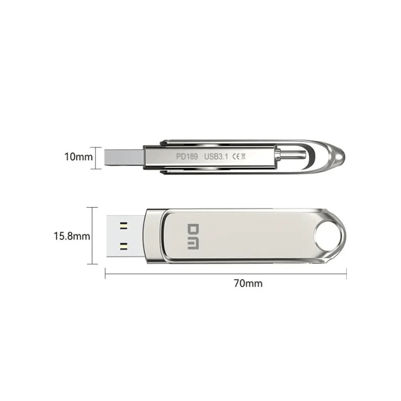 فلش دی ام مدل DM PD168 OTG 2 In 1 Type C USB3.1 با ظرفیت 32 گیگابایت — تصویر ۴