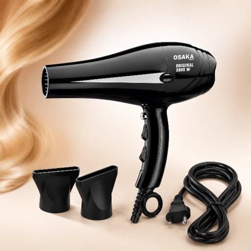سشوار حرفه‌ای سالنی اوزاکا (Osaka) مدل OJ-4241 | موتور 2800 وات با فناوری یونیک ضد وز — تصویر ۳