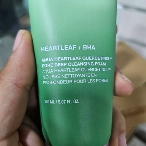 فوم شستشوی صورت آنوا Anua مدل Heartleaf Quercetinol؛ حجم 150 میلی‌لیتر (اصلی) — تصویر ۳
