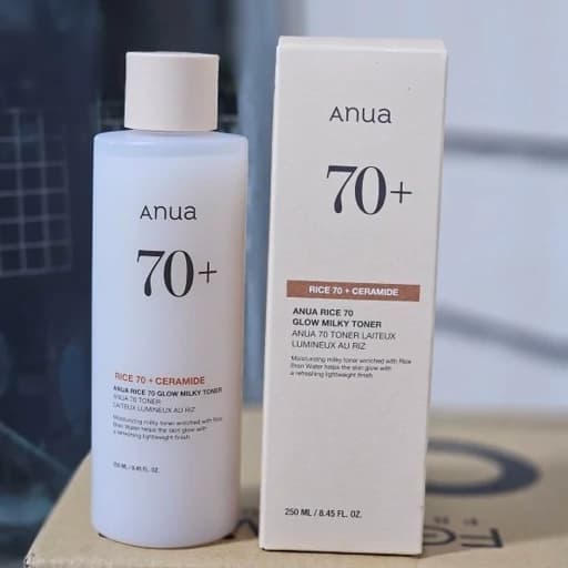 تونر روشن کننده و آبرسان برنج آنوا Anua Rice 70 + Ceramide حجم 250ML — تصویر ۷