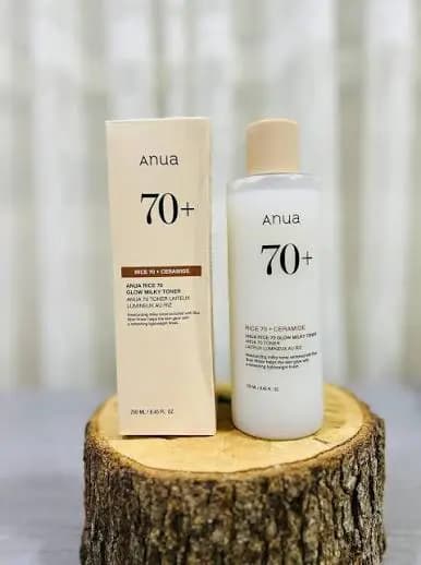 تونر روشن کننده و آبرسان برنج آنوا Anua Rice 70 + Ceramide حجم 250ML — تصویر ۹