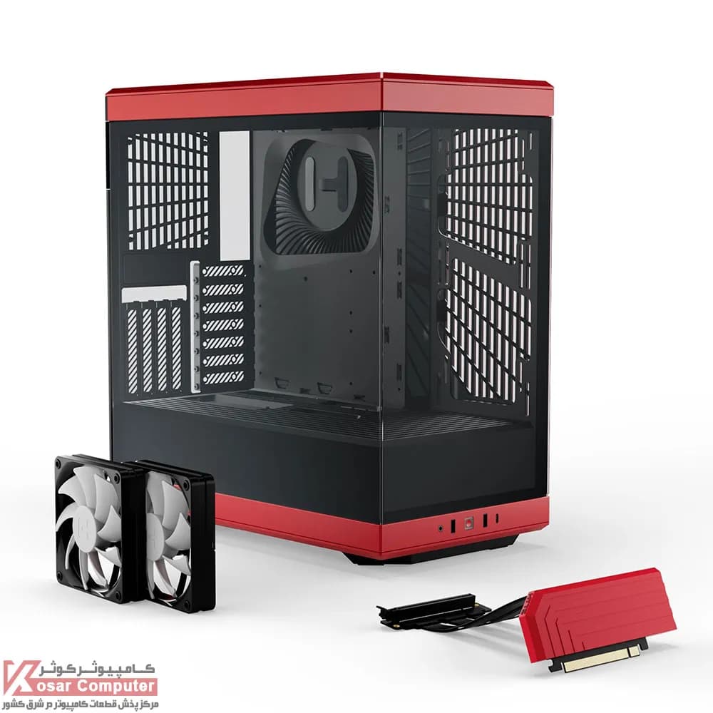 کیس HYTE مدل Y40 – Black Cherry — تصویر ۴