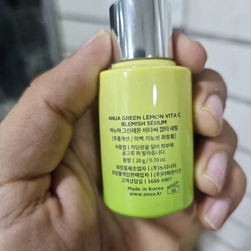 سرم ضد لک ویتامین سی لیمو سبز آنوا ANUA Green Lemon Vita C Blemish Serum حجم 20 گرم — تصویر ۵