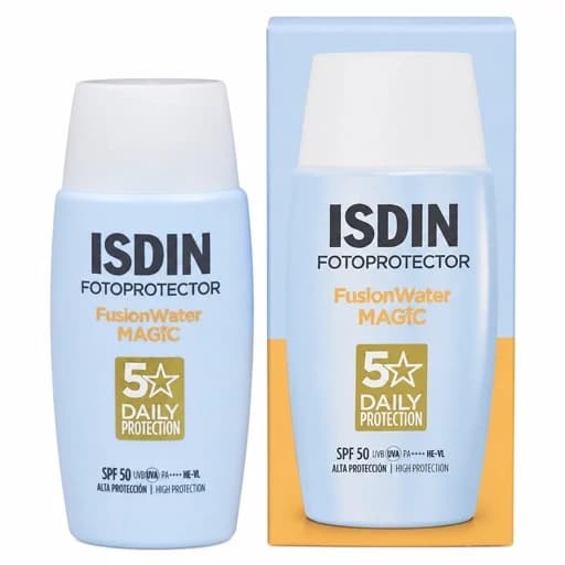 ضدآفتاب ایزدین فیوژن واتر مجیک SPF50 محافظت روزانه 5 ستاره با بافت فوق سبک و جذب سریع