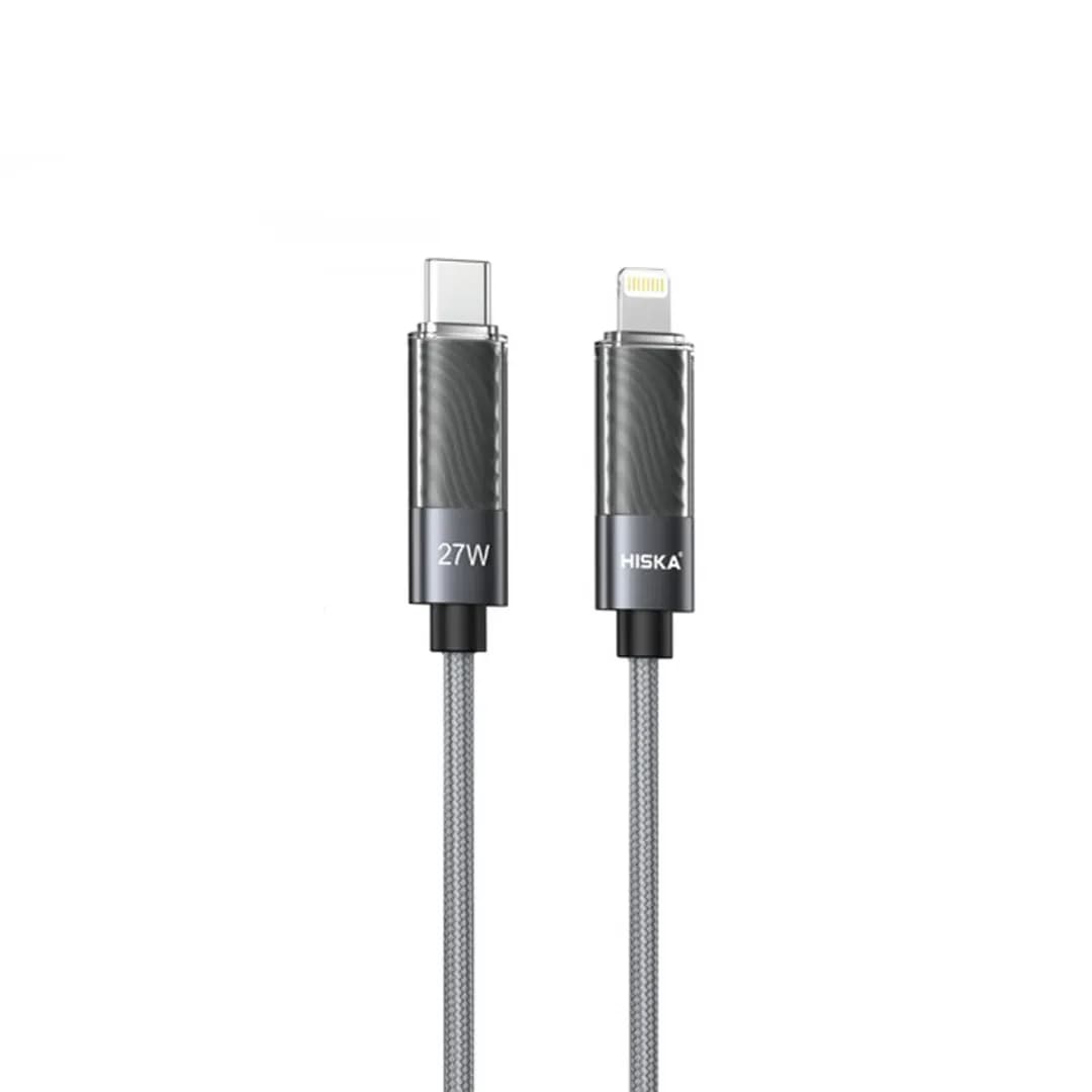کابل دیتا و شارژ Type-C به لایتنینگ هیسکا مدل LX-821CL