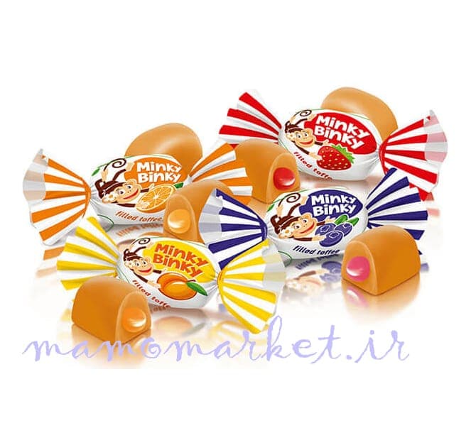تافی ژله ای میوه ای روشن ROSHEN Minky binky — تصویر ۳
