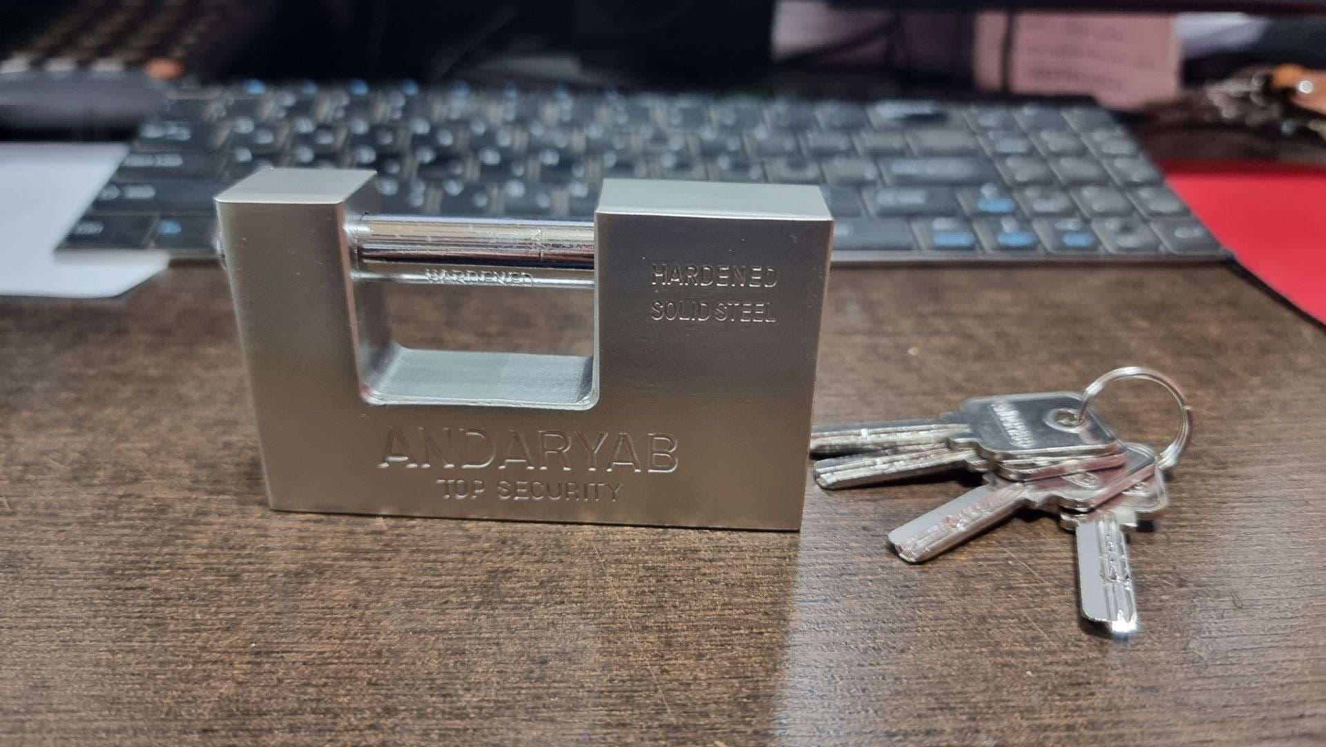قفل کتابی سایز 90 فولادی — تصویر ۳