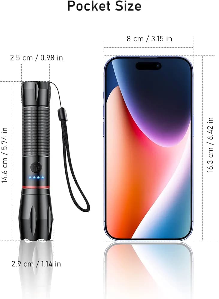 “چراغ قوه LED قابل شارژ بلوکار Blukar — تصویر ۵