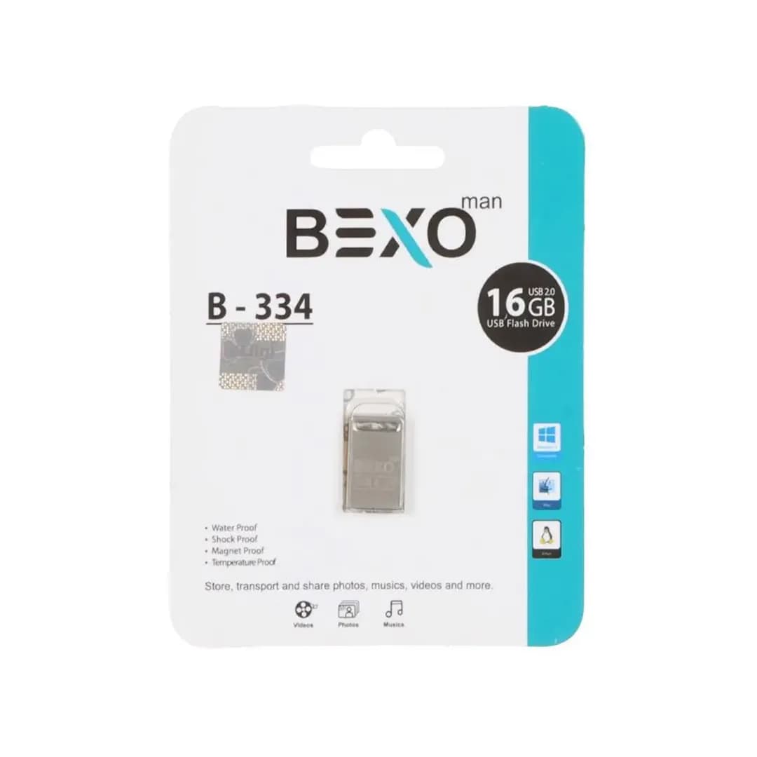 فلش مموری بکسو مدل B-334 ظرفیت 16 گیگابایت USB2.0 — تصویر ۲