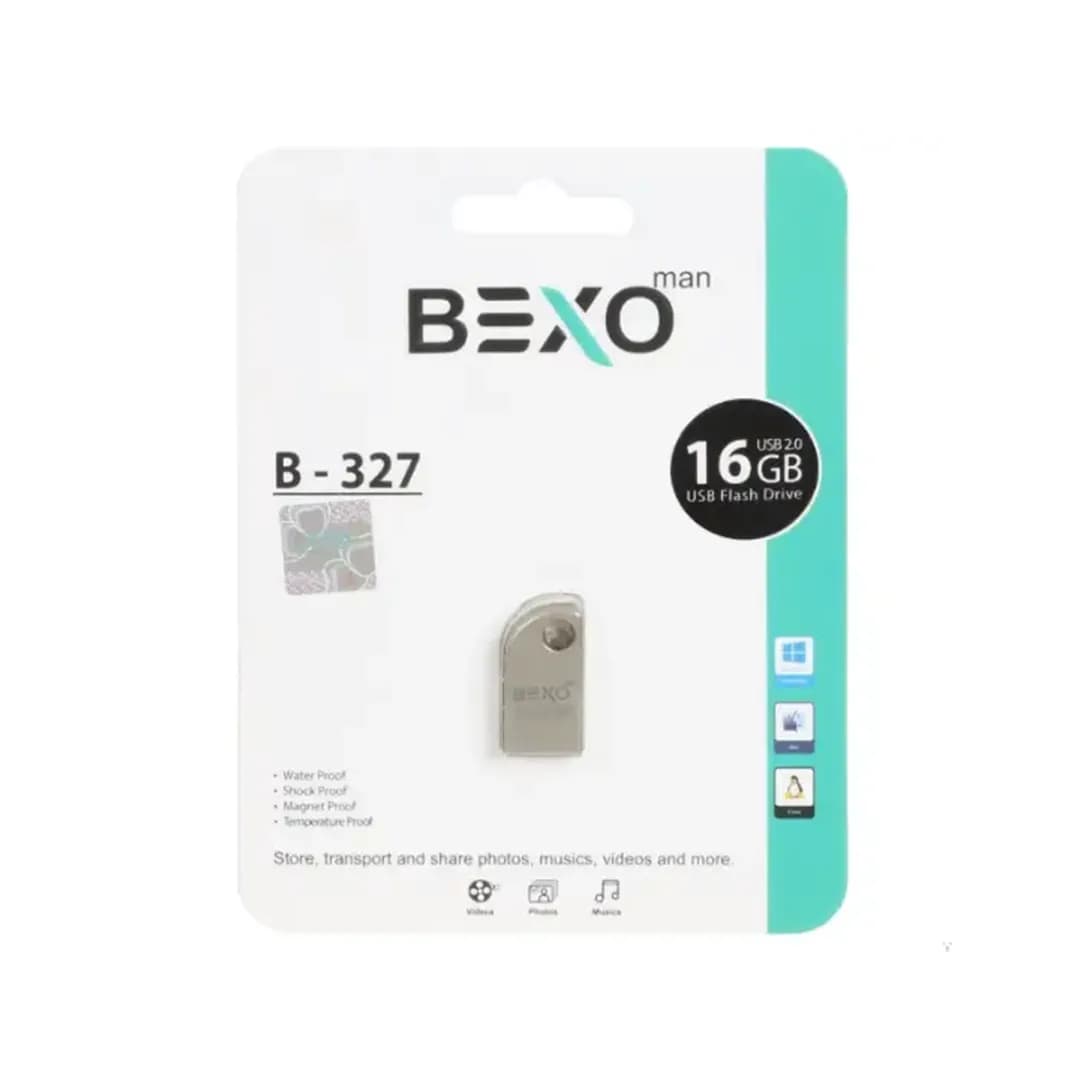 فلش مموری بکسو مدل B-327 ظرفیت 16 گیگابایت USB2.0 — تصویر ۲