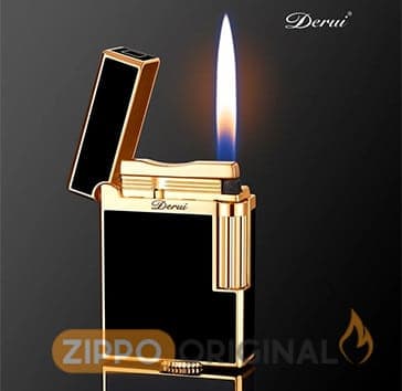 فندک گازی بغل زن Derui (طرح دپونت) مشکی