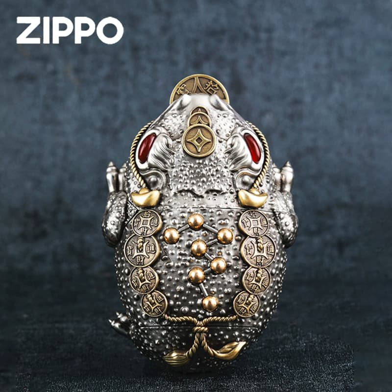 زیپو اصل مدل قورباغه frog – کاستوم — تصویر ۷
