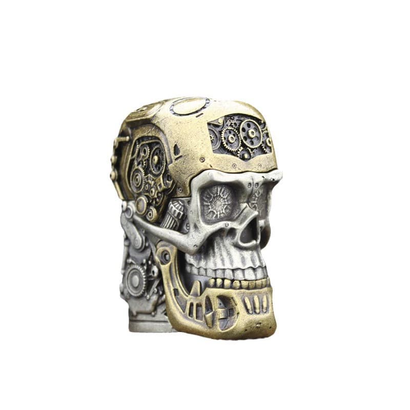 زیپو اصل مدل Skeleton skull کاستوم — تصویر ۴