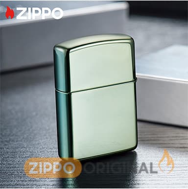زیپو اصل کد 28129zl سبز-براق — تصویر ۲
