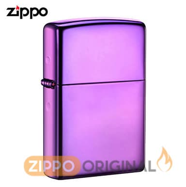 زیپو اصل کد 24747 بنفش براق — تصویر ۶