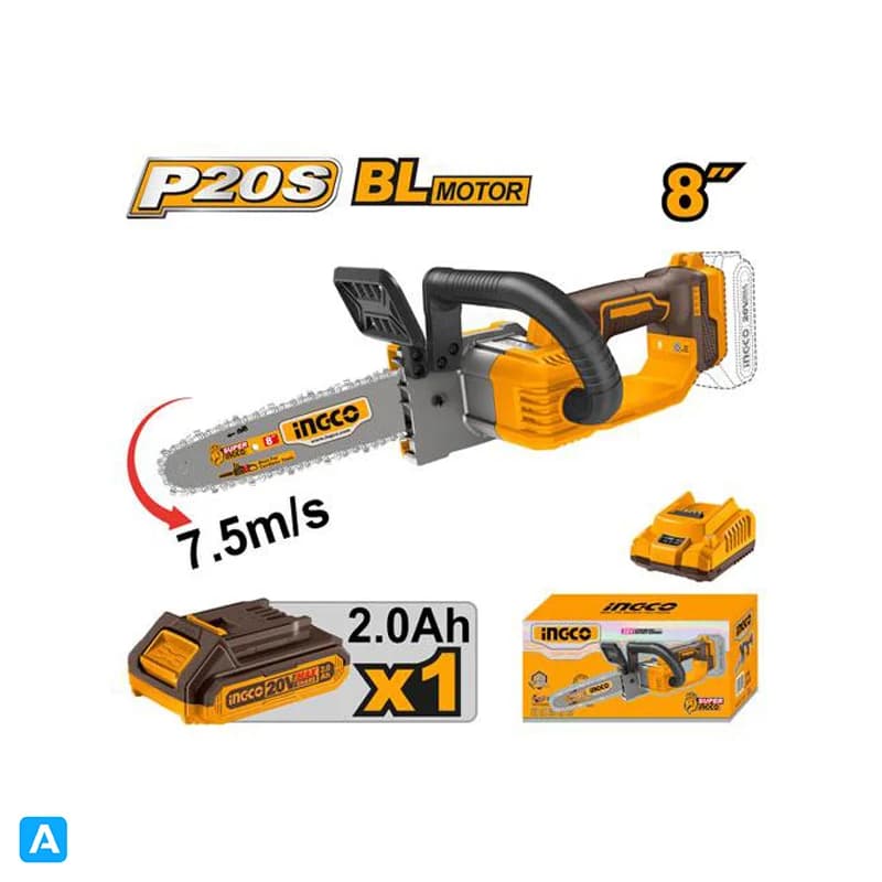 اره شارژی 20 ولت زنجیری 8 اینچ اینکو مدل CGSLI20851