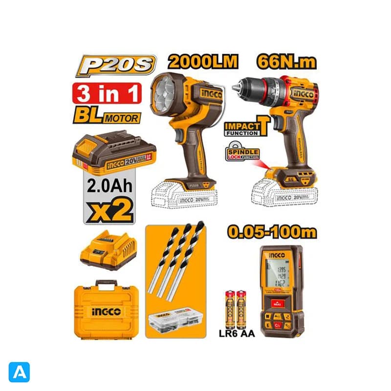 پک ترکیبی 3 عددی شارژی اینکو مدل COSLI250885