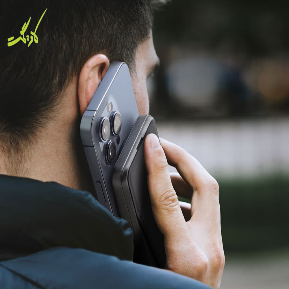 پاوربانک بیسیم مگسیف و استند انرژیا Energea MagPac Grip 10000mAh — تصویر ۳