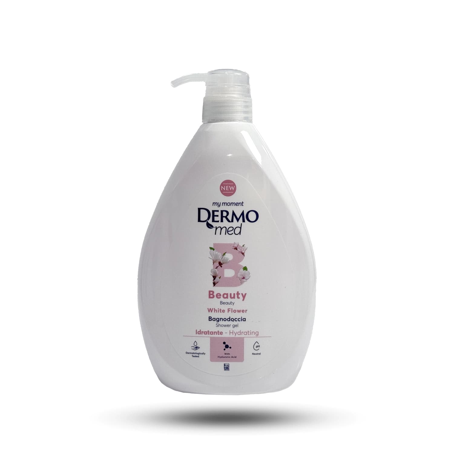 شامپو بدن درمومد سری Beauty عصاره گل یاس White Flower حجم 1000 میل