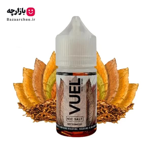 سالت نیکوتین تنباکو خشک ساده درای توباکو ویول | VUEL Dry Tobacco Salt