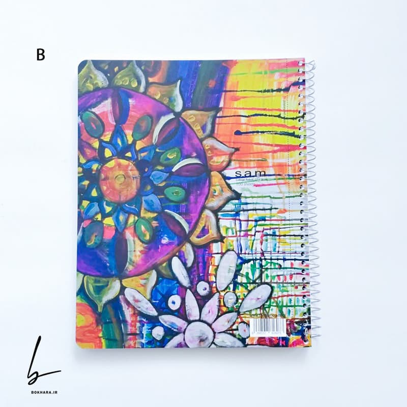 دفتر 100 برگ خطدار رحلی (A4) سم پرفراژ دار S.A.M — تصویر ۳